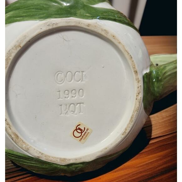 Fitz and Floyd Omnibus Tulip Pitcher 1990 Yellow Pink Purple Green Handpainted - Picture 7 of 7